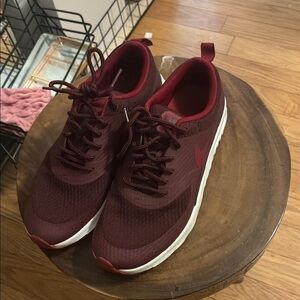 Nike Red Sneakers Suede Mesh Athletic
